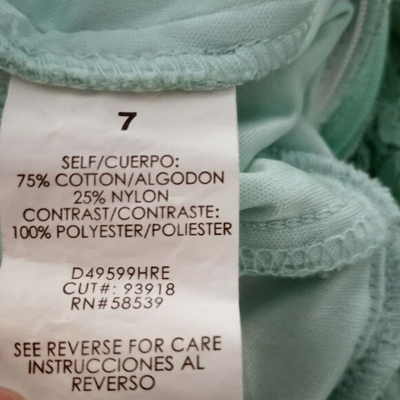 SPEECHLESS MINT STRAPLESS LACE DRESS SZ.7 EUC - Picture 8 of 9